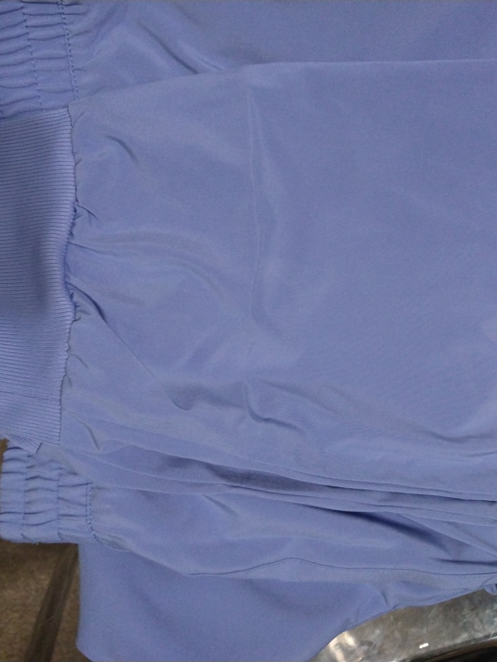 Men's Scrub Pants Lightweight Elastic-Waist Shorts in Lavender Blue